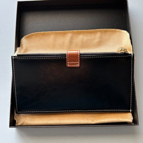 Women's Genuine Leather Wallet RFID Blocking Credit Card Holder Andoilt - Picture 1 of 6